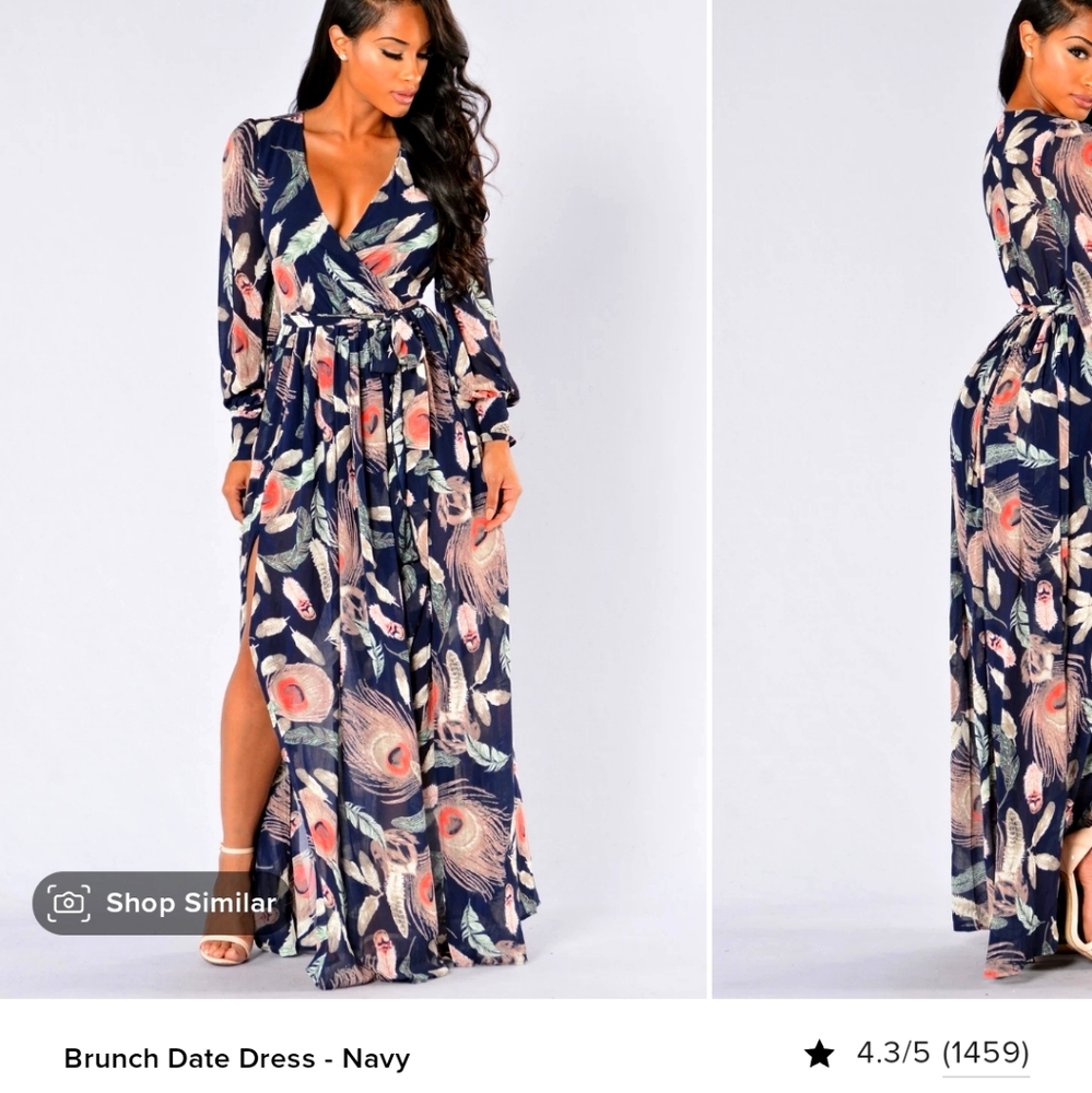 Brunch Date Dress - Navy.       Small